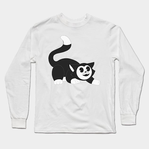 Playful Kitty Long Sleeve T-Shirt by MxMelmelB